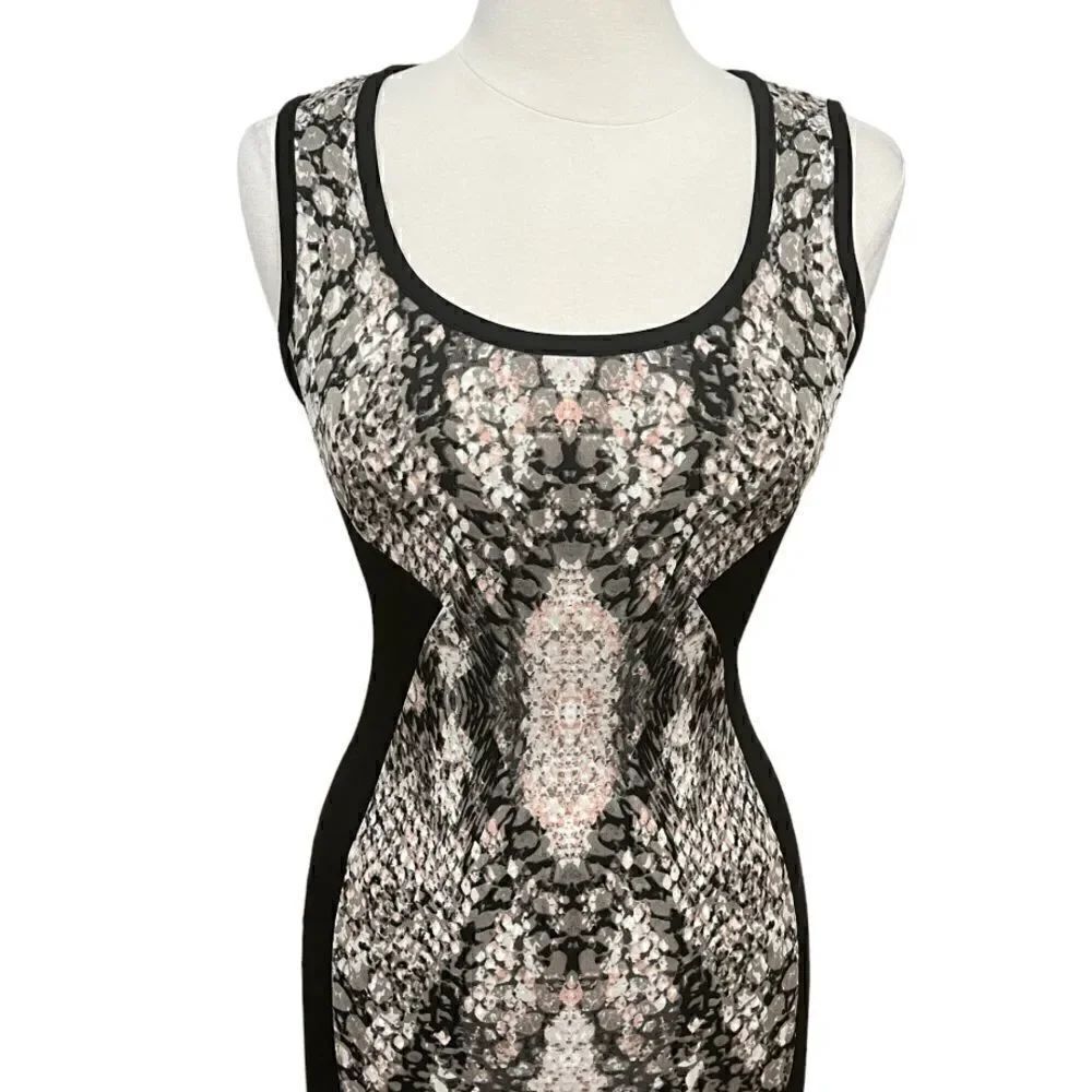 BAR III BODYCON SNAKEPRINT DRESS IN THE SIZE SMALL - Picture 2 of 15